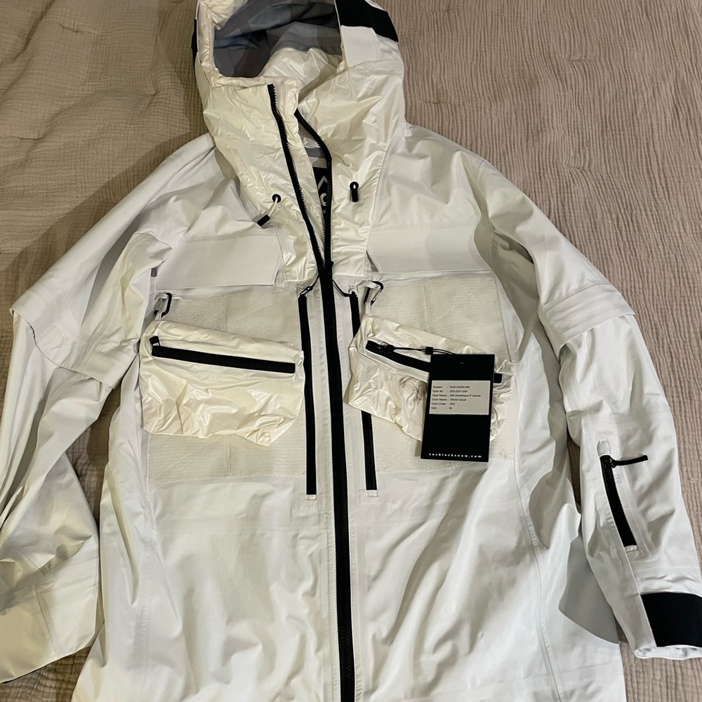 Men's White Shell Ski Jacket